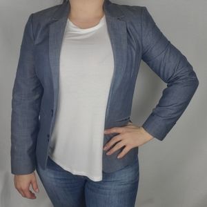 Express Blue Jacket Suit Blazer